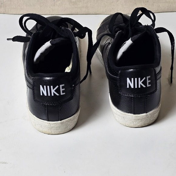 Nike‎ Blazer Low Leather PRM Black White Women's Size 8 – 685239-002 - Picture 5 of 13